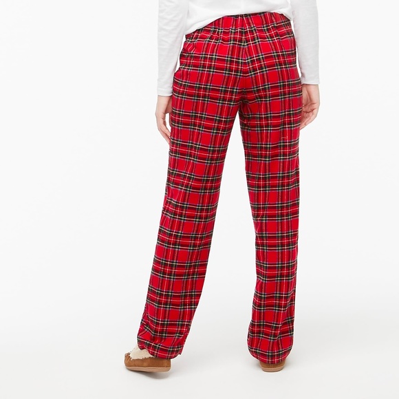 New! J Crew size XL X-Large Red Yarn-dyed Cotton flannel pajama pant NWT - Picture 4 of 4